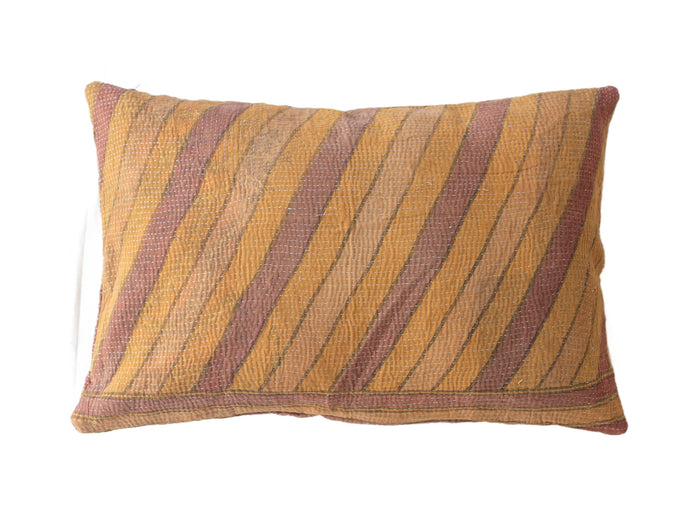 Sari-Kissenbezug 60x40 cm in Weiß mit bunten Punkt-/Blumenmustern in Rot, Lila, Grün und Blau - einzigartiges Sari-Kissen im indischen Boho-Vintage-Stil (Upcycling)