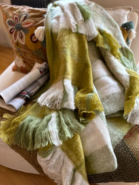 Winterkaro in Salbei/Olivgrün