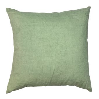Leinenkissen 50x50 cm, Farbe: Eukalyptus, Salbeigrün, Altrosa, Hellmoosgrün