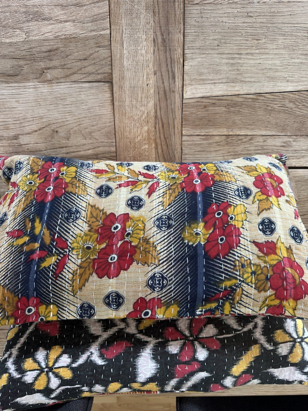 Kantha Duo 20 – 2 Sari pudebetræk 30×50 – Quote Copenhagen