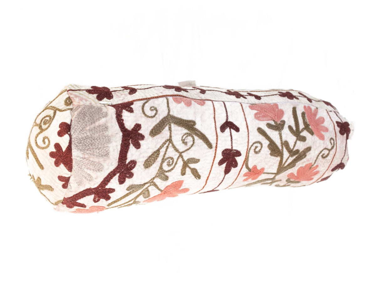 Suzani Nackenrolle Kissenbezug Ø20x60