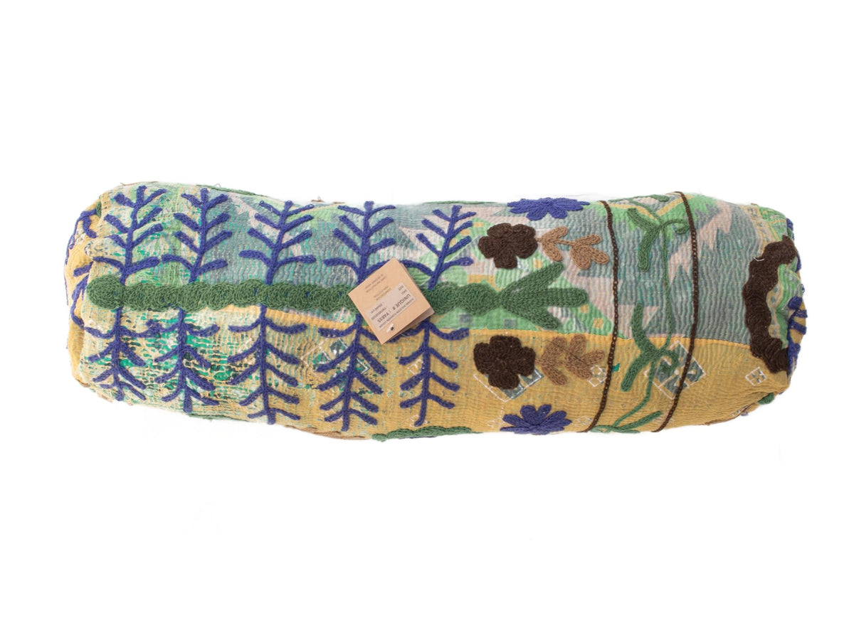 Suzani Nackenrolle Kissenbezug Ø20x60