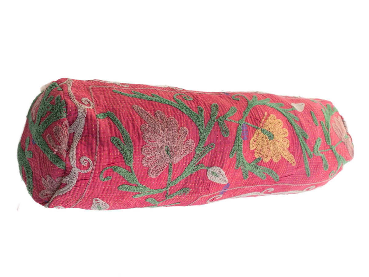 Suzani Nackenrolle Kissenbezug Ø20x60
