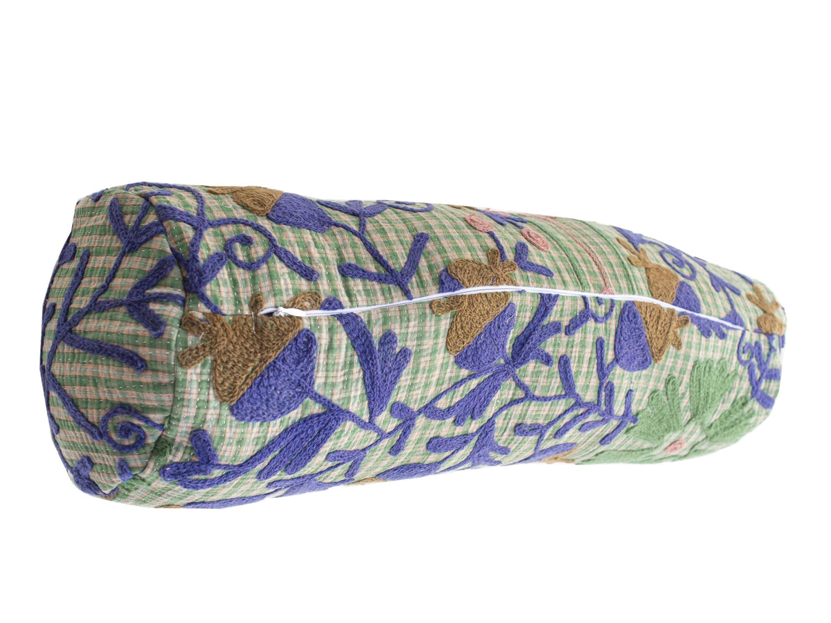 Suzani Nackenrolle Kissenbezug Ø20x60