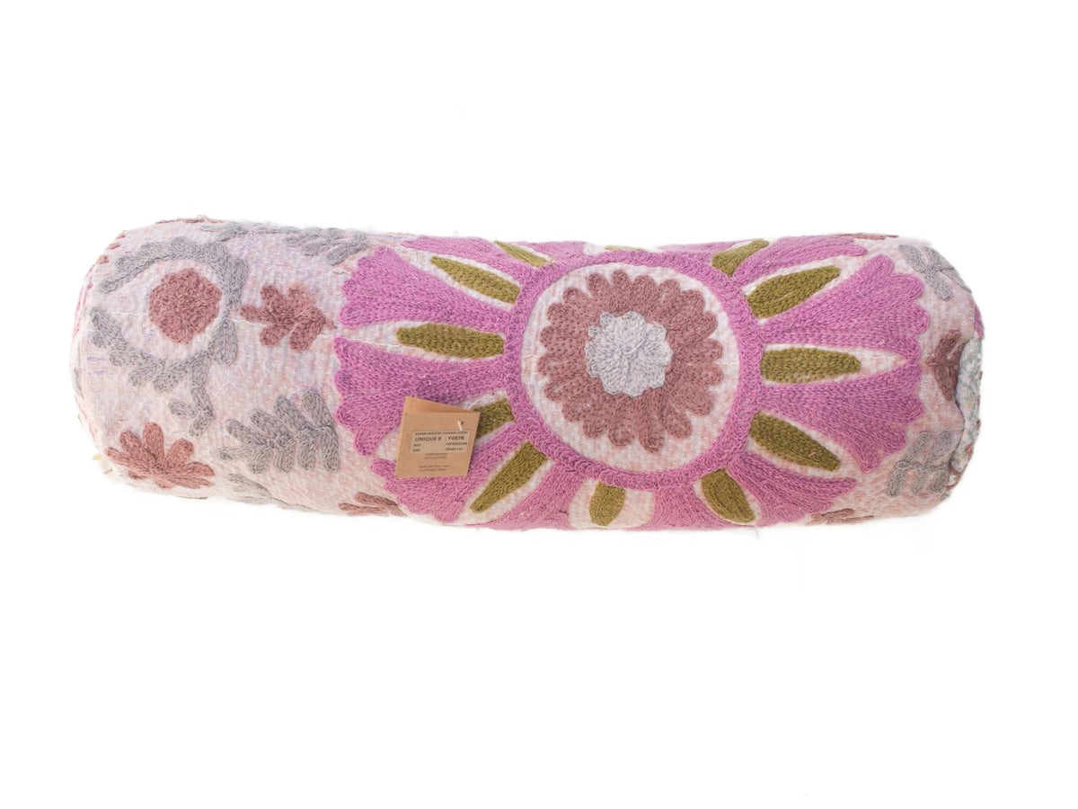 Suzani Nackenrolle Kissenbezug Ø20x60