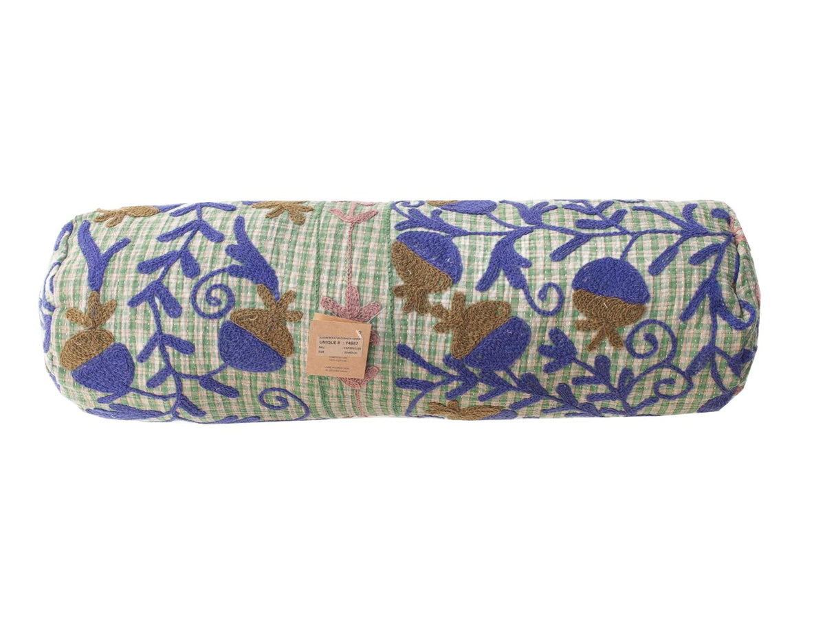 Suzani Nackenrolle Kissenbezug Ø20x60