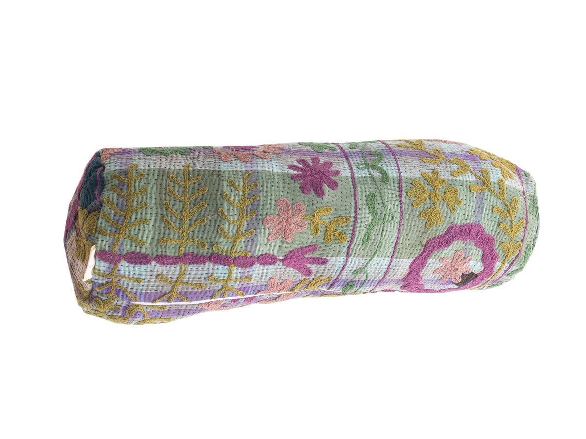 Suzani Nackenrolle Kissenbezug Ø20x60