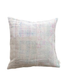Sari-Kissenbezug 50x50 – Weiß, Creme & Rosa