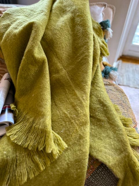 Olivgrünes Winterplaid